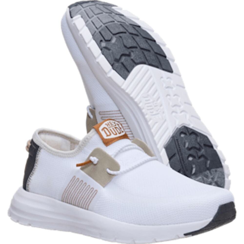 NWT Hey Dude Shoes Men's Sirocco Stretch Sox in White size 11 (No Box)